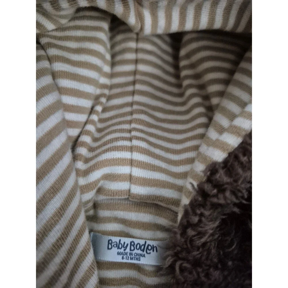 Mini Boden teddy bear Sherman jacket size 6-12M